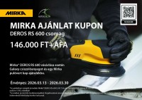 Mirka DEROS RS 600 Rotációs csiszológép akciós csomag, AMTS