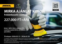 Mirka ARP-B 300 D77mm, Akkumulátoros polírozógép akciós csomag, AMTS