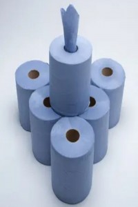 Autocolor Eco tiss általános törlő, kék, 3 rétegű, 21.5x36 cm, 500 lap