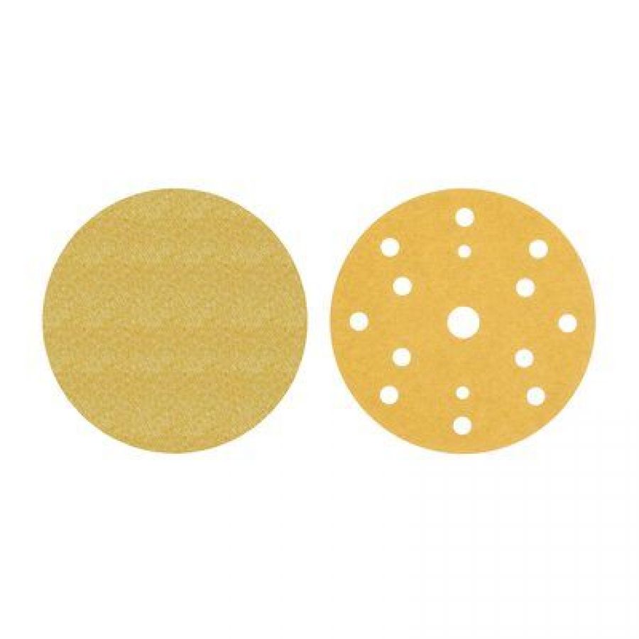 3M 15 lyukú csiszolókorong, P500, Gold, D:150